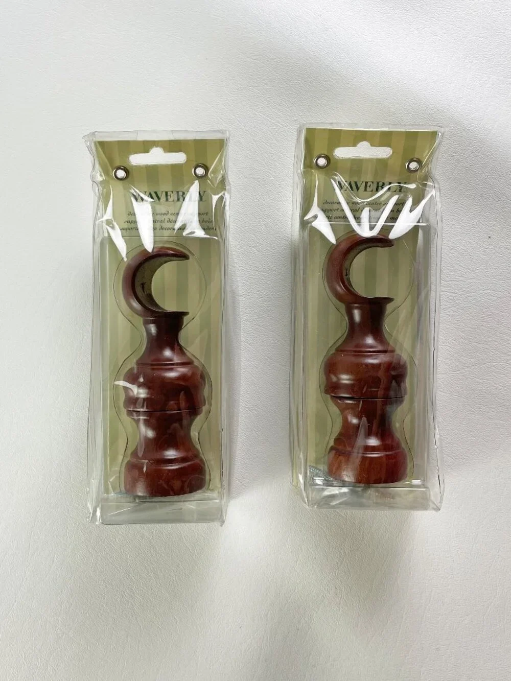 Waverly Dark Brown Center Support for 1 Inch Pole 2 Packs